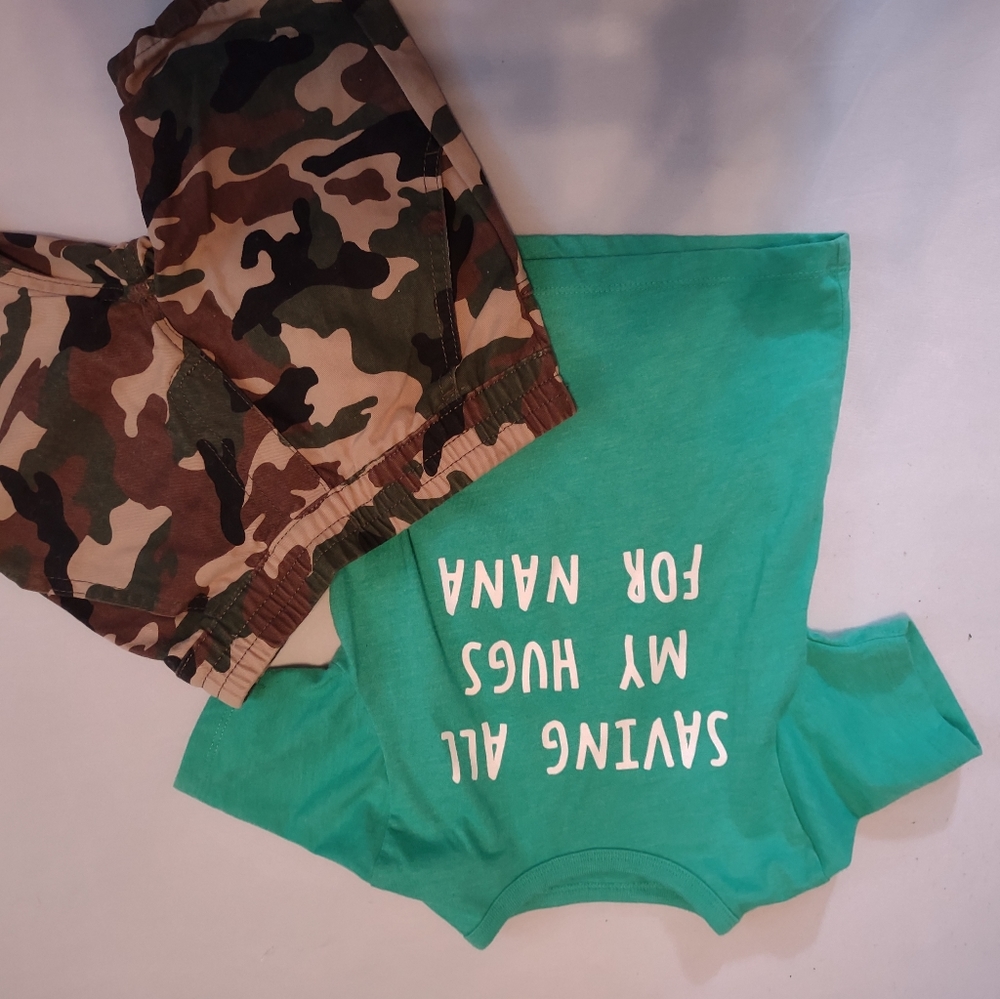 Shirt and cargo shorts